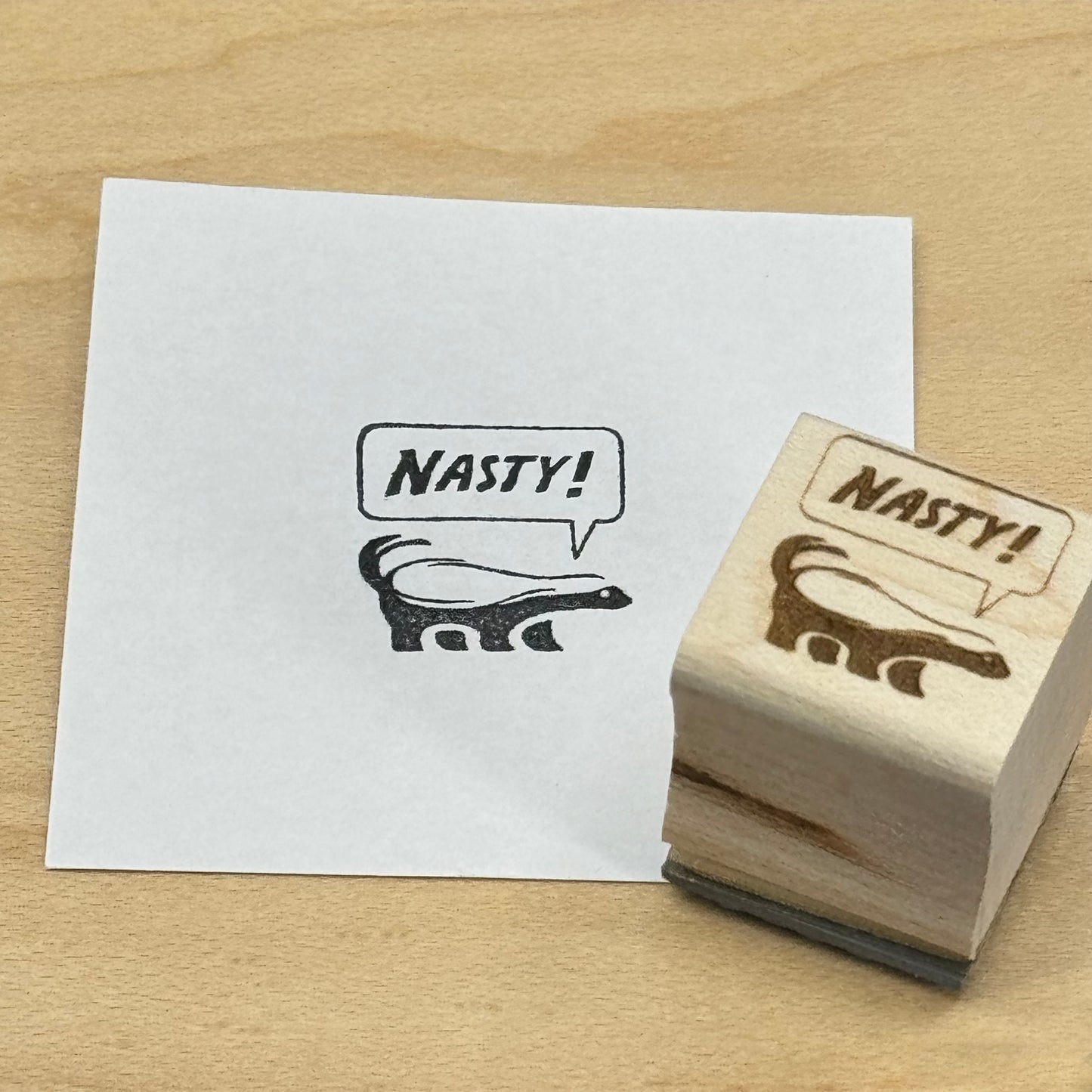 Honey Badger Mini Stamp -Nasty!